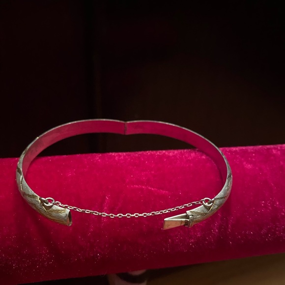 Sterling bangle vintage - Picture 4 of 5